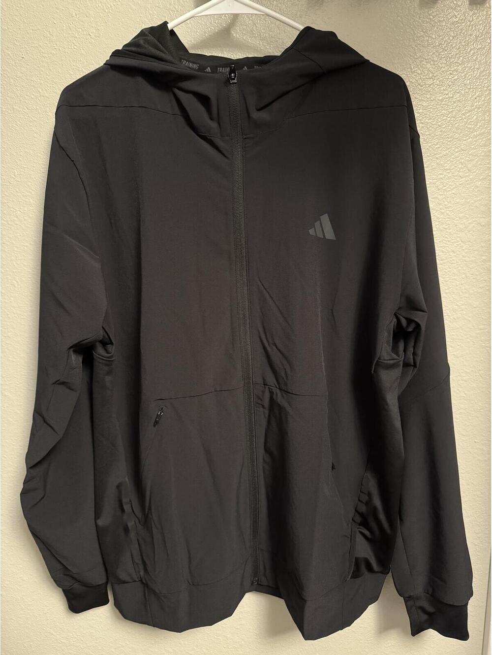 Adidas Men's D4T Designed For Training Full-Zip Hoodie Jacket Black L NWOT